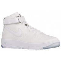 Nike Air Force 1 Ultra Flyknit Mid Herren Sneakers Weiß