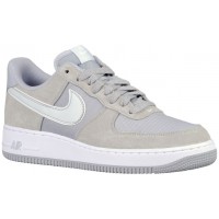 Herren Nike Air Force 1 Low Grau/Platin/Weiß Basketballschuhe