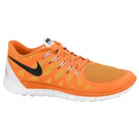 Nike Free 5.0 Herrenschuh Gesamt Orange/Atomar Mango/Metallic Silber/Schwarz