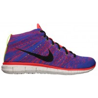 Nike Free Flyknit Chukka Herren Laufschuhe  Game Royal/Obsidian/Hyper Punch/Elfenbeinern