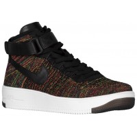 Nike Air Force 1 Ultra Flyknit Mid Herren Basketball Schwarz/Hochrot/Volt