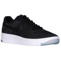 Nike Air Force 1 Ultra Flyknit Low Herren Sneakers Schwarz/Dunkel Grau/Weiß