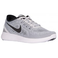 Nike Free Rn Weiß/Rein Platin/Schwarz Damen Runningschuh