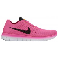 Damen Nike Free Rn Flyknit Rosa Blast/Laser Orange/Hyper Punch/Schwarz Runningschuh
