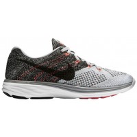 Nike Flyknit Lunar 3 Wolf Grau/Schwarz/Weiß Damen Laufschuh