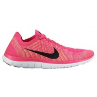 Nike Free 4.0 Flyknit Rosa Folie/Schwarz/Sonnenuntergang Glühen Damen Trainingsschuhe