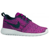 Nike Roshe One Flyknit Damen Laufschuhe Dunkel Atomar Knickente/Farbig Perle