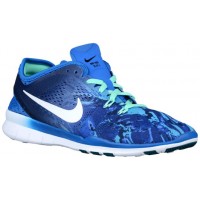 Nike Free 5.0 Tr Fit 5 Marble Print Damen Turnschuhe Soar/Dunkel Royal Blau/Grün Glühen