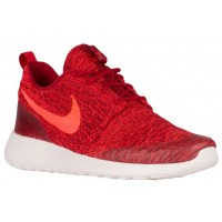 Nike Roshe One Flyknit Gym Rot/Hell Crimson/Team Rot/Silber Damen Sneakers