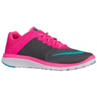 Nike Fs Lite Run 3 Dunkel Grau/Rosa Blast/Weiß/Deutlich Jade Damen Schuhcenter