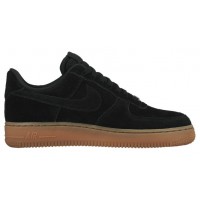 Nike Air Force 1 '07 Low Suede Schwarz Damen Sportschuheschuhe