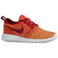 Nike Roshe One Flyknit Damen Laufschuhe Team Rot/Hell Crimson/Volt