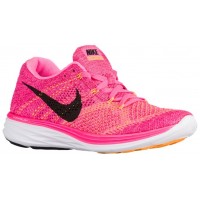 Nike Flyknit Lunar 3 Rosa Blast/Feuerberry/Laser Orange/Schwarz Damen Schuhschaft