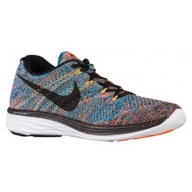 Herren Nike Flyknit Lunar 3 Gesamt Orange/Blau Lagoon/Laser Orange/Schwarz Schuhschaft