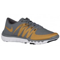 Herren Nike Free Trainer 5.0 V6 Cool Grau/Weiß/Schwarz/Metallic Gold Turnschuhe
