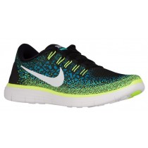 Nike Free Rn Distance Schwarz/Weiß/Blau Lagoon/Volt Herren Schuhschaft