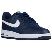 Herren Nike Air Force 1 Low Weiß-Midnacht Marine Sportschuhe