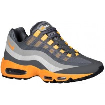 Nike Air Max 95 No Sew Herren Sneakers Dunkel Grau/Cool Grau/Silber/Laser Orange