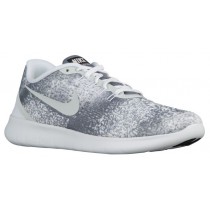 Nike Free Rn Print Herren Laufschuhe Cool Grau/Weiß/Schwarz/Licht Silber