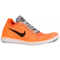 Nike Free Rn Flyknit Laser Orange/Schwarz/Cool Grau/Gesamt Orange Herren Runningschuh