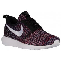 Herren Nike Roshe One Flyknit Nm Schwarz/University Rot/Dunkel Royal/Weiß Turnschuhe