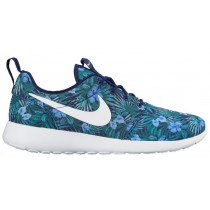 Nike Roshe One Print Herren Sneakers Loyal Blau/Weiß