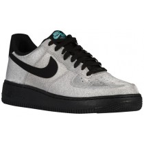 Herren Nike Air Force 1 Lv8 Metallic Silber/Schwarz/Aqua Basketball