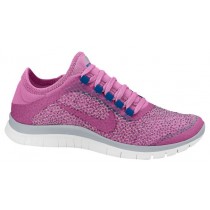 Nike Free 3.0 V5 Ext Wolf Grau/Rot Violett/Anthrazit/Grün Abgrund Damen Trainingsschuhe