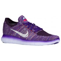 Nike Free Rn Flyknit Grand Perle/Weiß/Hell Mango/Plum Fog Damen Trainingsschuhe