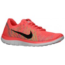 Nike Free 4.0 Flyknit Hot Lava/Fuchsie Blitzen/Glacier Eis/Schwarz Damenschuhe
