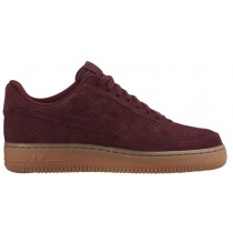 Nike Air Force 1 '07 Low Suede Damen Sneakers Dunkel Granat