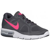 Damen Nike Air Max Sequent Dunkel Grau/Weiß/Schwarz/Hyper Rosa Running Schuhe