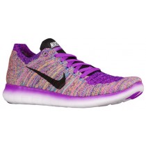 Nike Free Rn Flyknit Hyper Violett/Gamma Blau/Eintracht/Schwarz Damen Laufschuhe