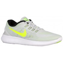 Nike Free Rn Rein Platin/Schwarz/Wolf Grau/Volt Damen Laufschuh
