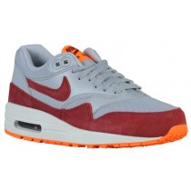 Nike Air Max 1 Ultra Essentials Damen Sneakers Wolf Grau/Gesamt Orange/Summit Weiß/Team Rot