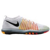 Nike Free Transform Flyknit Weiß/Schwarz/Laser Orange/Hell Crimson/Volt Damen Turnschuhe