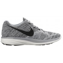 Nike Flyknit Lunar 3 Wolf Grau/Summit Weiß/Cool Grau/Schwarz Damen Trainingsschuhe