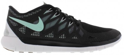 Nike Free 5.0 2014 Schwarz/Mittel Minze/Wolf Grau/Cool Grau Damenschuhe