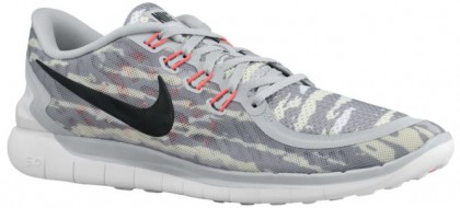Nike Free 5.0 2015 Print Rein Platin/Hot Lava/Schwarz Herren Running Schuhe