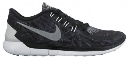 Nike Free 5.0 2015 Solstice Schwarz/Rein Platin/Reflektierend Silber Damen Runningschuh
