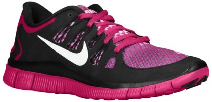 Nike Free 5.0+ Hell Magenta/Schwarz Damen Sportschuhe
