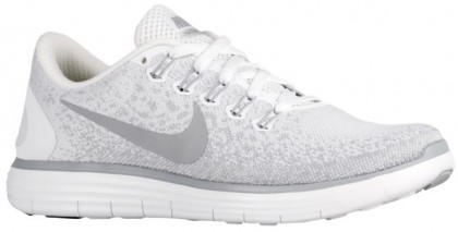 Nike Free Rn Distance Damen Laufschuhe Weiß/Wolf Grau/Rein Platin