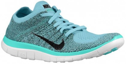 Nike Free 4.0 Flyknit Damenschuhe Glacier Eis/Hyper Türkis/Sport Türkis/Schwarz