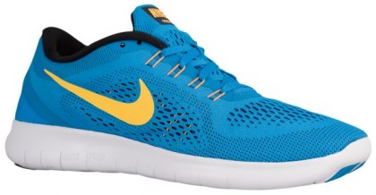 Nike Free Rn Herrenschuh Heritage Cyan/Schwarz/Blau Funke/Laser Orange