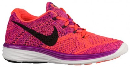 Nike Flyknit Lunar 3 Farbig Perle/Hyper Orange/Court Perle/Schwarz Damen Running Schuhe
