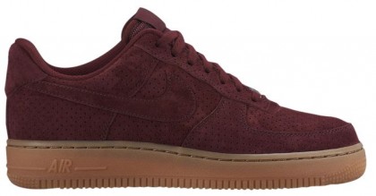 Nike Air Force 1 '07 Low Suede Damen Sneakers Dunkel Granat
