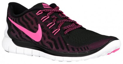 Nike Free 5.0 2015 Schwarz/Rosa Folie/Rosa Glühen/Rosa Pow Damen Schuhschaft