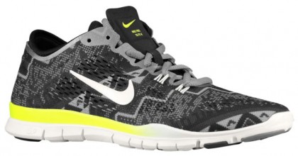 Nike Free 5.0 Tr Fit 4 Damen Trainingsschuhe Schwarz/Licht Asche/Mittel Asche/Elfenbeinern