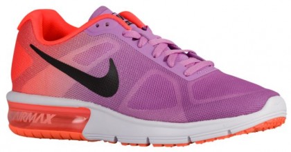 Nike Air Max Sequent Fuchsie Glühen/Hyper Orange/Farbig Perle/Schwarz Damen Laufschuhe