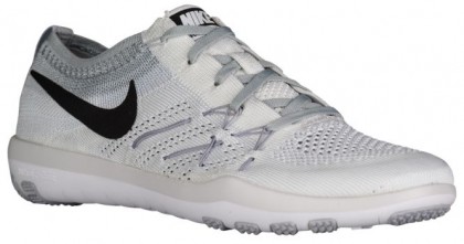 Nike Free Tr Focus Flyknit Damen Sports Weiß/Schwarz/Cool Grau